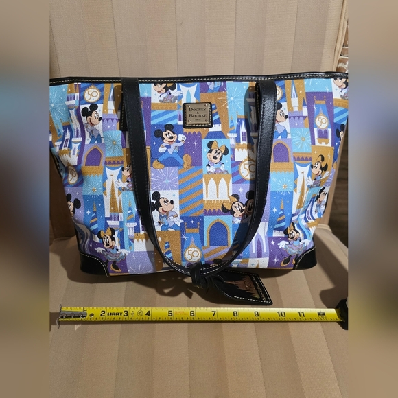 DOONEY AND BURKE DISNEY 50TH ANNIVERSARY HANDBAG PURSE TOTE Mickey & Minnie - Picture 10 of 10